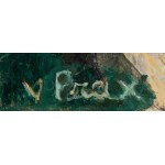 Valentine Prax (1897 Annaba - 1981 Paryż), Pejzaż z kościołem
