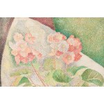 Marie Vorobieff Marevna (1892 Czeboksary, Rosja - 1984 Londyn), Bukiet kwiatów i jabłko (Bouquet de fleurs et pomme), 1930