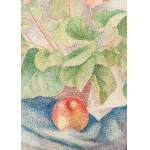 Marie Vorobieff Marevna (1892 Czeboksary, Rosja - 1984 Londyn), Bukiet kwiatów i jabłko (Bouquet de fleurs et pomme), 1930