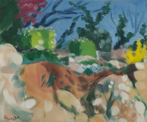 Jan Wacław Zawadowski (1891 Skobełka na Wołyniu - 1982 Aix en Provence), Widok na ogród