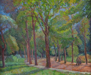 Maurycy (Maurice) Mędrzycki (Mendjizki) (1890 Łódź - 1951 St. Paul de Vance), Ogród Luksemburski w Paryżu, około 1946