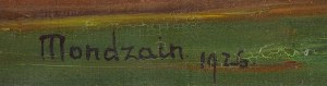 Szymon (Szamaj) Mondzain (Mondszajn) (1890 Chełm - 1979 Paryż), Pejzaż z kościołem z południa Francji, 1926