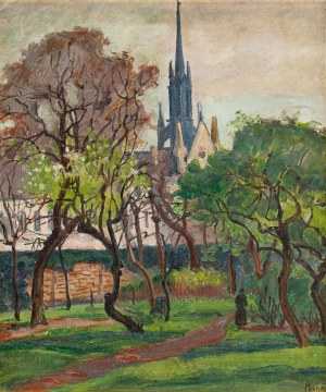 Jean (Jan Mirosław) Peské (Peszke) (1870 Gołta - 1949 Le Mans), Widok na katedrę w Amiens
