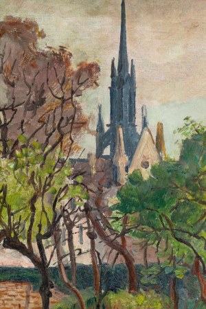 Jean (Jan Mirosław) Peské (Peszke) (1870 Gołta - 1949 Le Mans), Widok na katedrę w Amiens