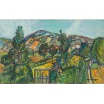 Pinchus Krémègne (1890 Żołudek k. Nowogródka - 1981 Céret), Pejzaż wiejski