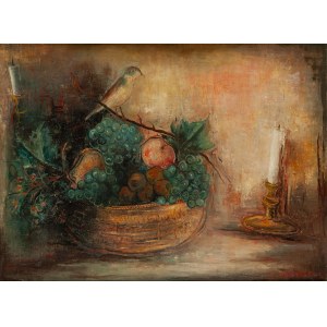 Marc Sterling (1898 Russland - 1976 Paris), Stilleben mit Obst und Vogel, um 1930