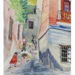 Zofia Piramowicz (1880 Radom - 1958 Clichy), Scena uliczna z Andaluzji , lata 20. XX w.