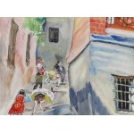 Zofia Piramowicz (1880 Radom - 1958 Clichy), Scena uliczna z Andaluzji , lata 20. XX w.