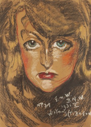 Stanisław Ignacy Witkiewicz \ Witkacy (1885 Warszawa - 1939 Jeziory na Polesiu), Portret Neny Stachurskiej, 1931