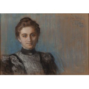 Leon Wyczółkowski (1852 Huta Miastkowska - 1936 Varšava), Portrét Liny Borzęcké, 1896