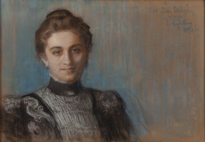 Leon Wyczółkowski (1852 Huta Miastkowska - 1936 Warszawa), Portret Liny Borzęckiej, 1896