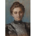 Leon Wyczółkowski (1852 Huta Miastkowska - 1936 Varšava), Portrét Liny Borzęcké, 1896