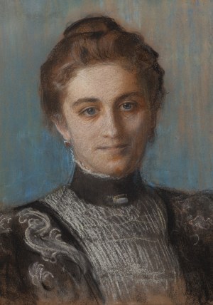 Leon Wyczółkowski (1852 Huta Miastkowska - 1936 Warszawa), Portret Liny Borzęckiej, 1896