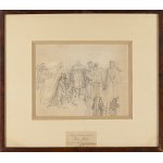 Jan Matejko (1838 Kraków - 1893 Kraków), Studia do obrazów historycznych Unia Lubelska (recto) / Batory pod Pskowem (verso)
