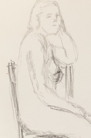 Jan Cybis (1897 Wróblin - 1972 Warszawa), Akt siedzący, 1939