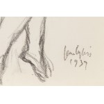 Jan Cybis (1897 Wróblin - 1972 Warszawa), Akt siedzący, 1939
