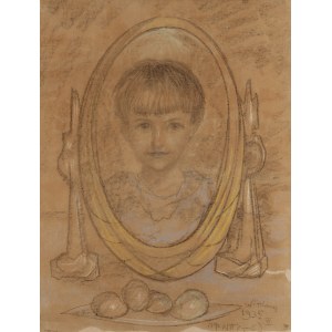 Stanisław Ignacy Witkiewicz \ Witkacy (1885 Warszawa - 1939 Jeziory na Polesiu), Portret dziewczynki (Anna Zięba), 1935