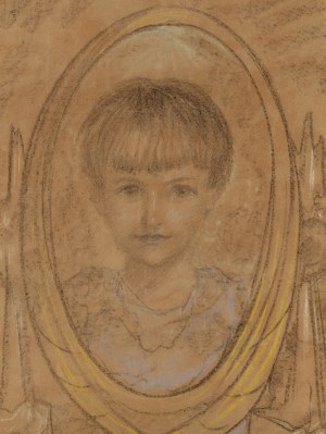 Stanisław Ignacy Witkiewicz \ Witkacy (1885 Warszawa - 1939 Jeziory na Polesiu), Portret dziewczynki (Anna Zięba), 1935