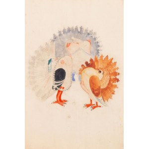 Boleslaw Cybis (1895 Massandra Farm in Crimea - 1957 Trenton (New Jersey, USA)), Three Turkeys. Erotic scene, 1920s.