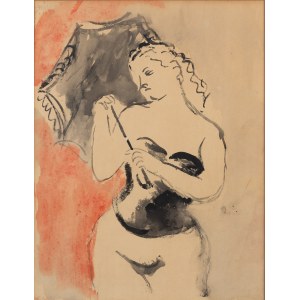 Rajmund Kanelba (Kanelbaum) (1897 Warszawa - 1960 Londyn), Kobieta z parasolką