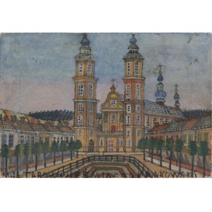 Nikifor Krynicki (1895 Krynica - 1968 Folusz), View of the church in Tarnow.