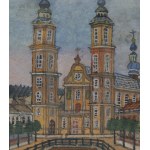 Nikifor Krynicki (1895 Krynica - 1968 Folusz), View of the church in Tarnow.