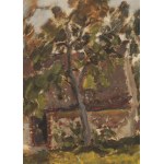 Mieczysław Tadeusz Janikowski (1912 Zaleszczyki - 1968 Kraków), Landscape with a country house, 1930s