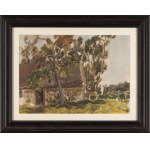 Mieczysław Tadeusz Janikowski (1912 Zaleszczyki - 1968 Kraków), Landscape with a country house, 1930s