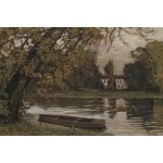 Konstanty Mackiewicz (1894 Maloryta near Brest - 1985 Lodz), Landscape overlooking the White Factory in Lodz, 1929