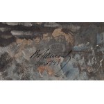 Bronisław Jamontt (1886 Dokudów - 1957 Toruń), Drzewa nad stawem, 1943