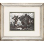 Bronisław Jamontt (1886 Dokudów - 1957 Toruń), Drzewa nad stawem, 1943