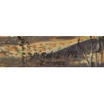 Stanisław Rolicz (1913 Mandżuria - 1997 Sopot), Pejzaż leśny (recto) / Jesienne drzewa (verso), 1942