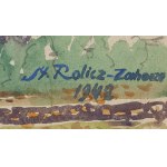 Stanisław Rolicz (1913 Mandżuria - 1997 Sopot), Pejzaż leśny (recto) / Jesienne drzewa (verso), 1942