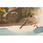 Jan Marcin Szancer (1902 Kraków - 1973 Warsaw), Illustration for the book Through a pink glass. Peter-gardener's shovel, 1966