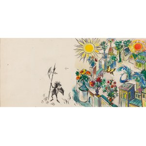 Jan Marcin Szancer (1902 Kraków - 1973 Warszawa), Ilustracja do książki Baśń o stalowym jeżu , 1963