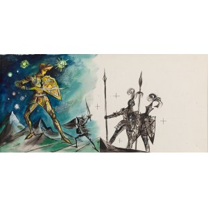 Jan Marcin Szancer (1902 Krakov - 1973 Varšava), Ilustrace ke knize Pohádka o ocelovém ježkovi. , 1963