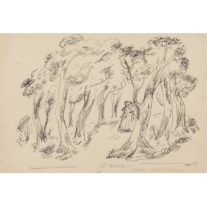 Jan Marcin Szancer (1902 Kraków - 1973 Warszawa), Ilustracja do książki Polska Nowela Fantastyczna (Lekarz magnetyczny), przed 1949