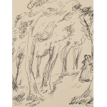 Jan Marcin Szancer (1902 Kraków - 1973 Warszawa), Ilustracja do książki Polska Nowela Fantastyczna (Lekarz magnetyczny), przed 1949