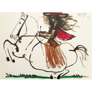 Pablo Picasso (1881 - 1973), Jacqueline, zo série Toros y Toreros, 1961