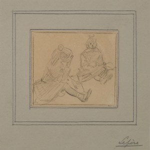 Auguste Louis Lepere (1849-1918), Sitting girls. early 20th c.