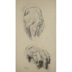 Hans FRITSCH (1870-1945), Sketch of a hand, 1888