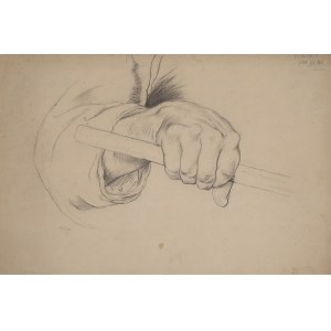 Hans FRITSCH (1870-1945), Study of a hand with a handle, 1887