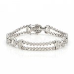 Diamond bracelet in Art Deco style
