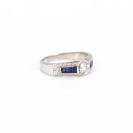 Anello con diamante in stile Art Déco