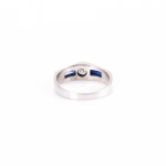 Anello con diamante in stile Art Déco