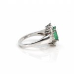 Emerald diamond ring