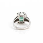 Emerald diamond ring