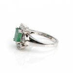 Emerald diamond ring