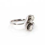 Toi et Moi diamond ring