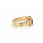Emerald diamond ring